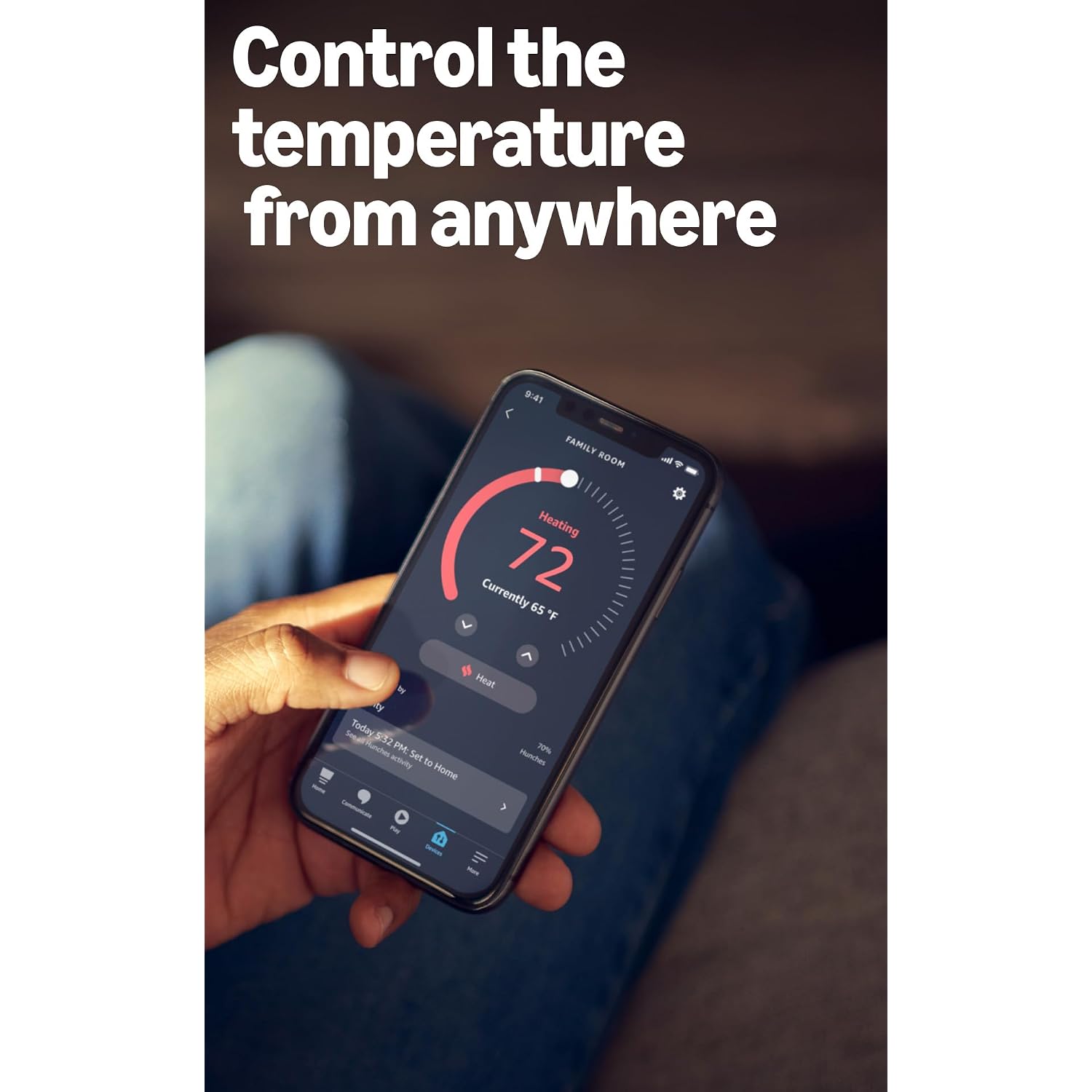 Amazon Smart Thermostat – Save Money And Energy - Works With Alexa And Ring - C-Wire Required
