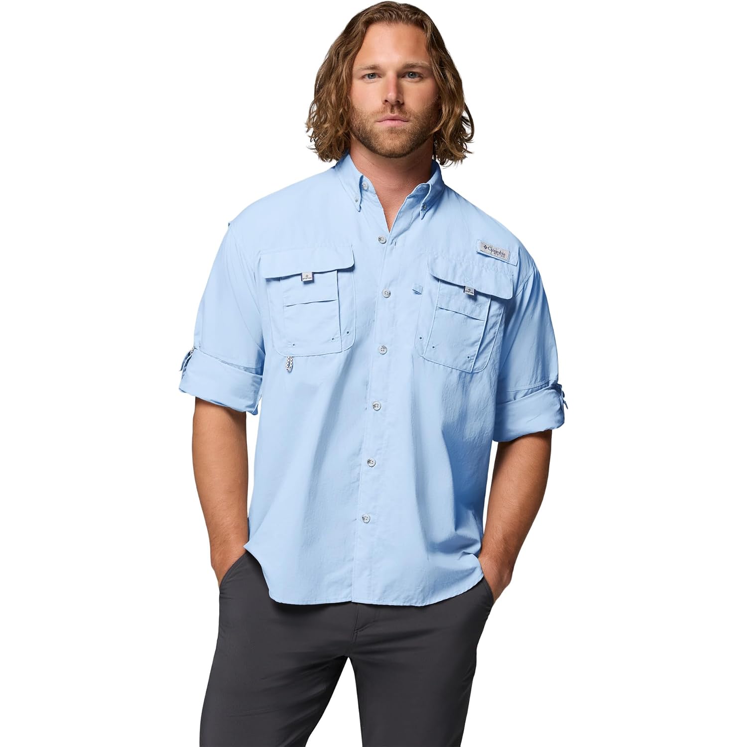 Columbia Men'S Pfg Bahama Ii Long Sleeve Fishing Shirt