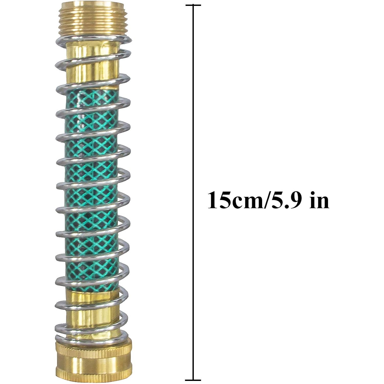 Hourleey Garden Hose Protector, Hose Extension Adapter With Coil Spring, 2 Pack
