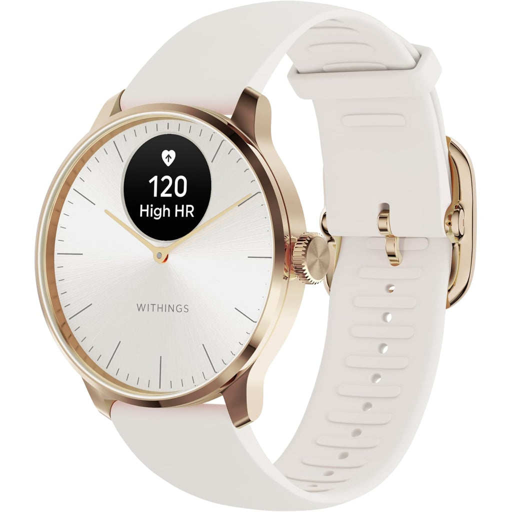 Withings ScanWatch Light - Hybrid Smart Watch, Heart Rate Monitoring, Fitness Tracker, Cycle Tracker, Sleep Monitoring