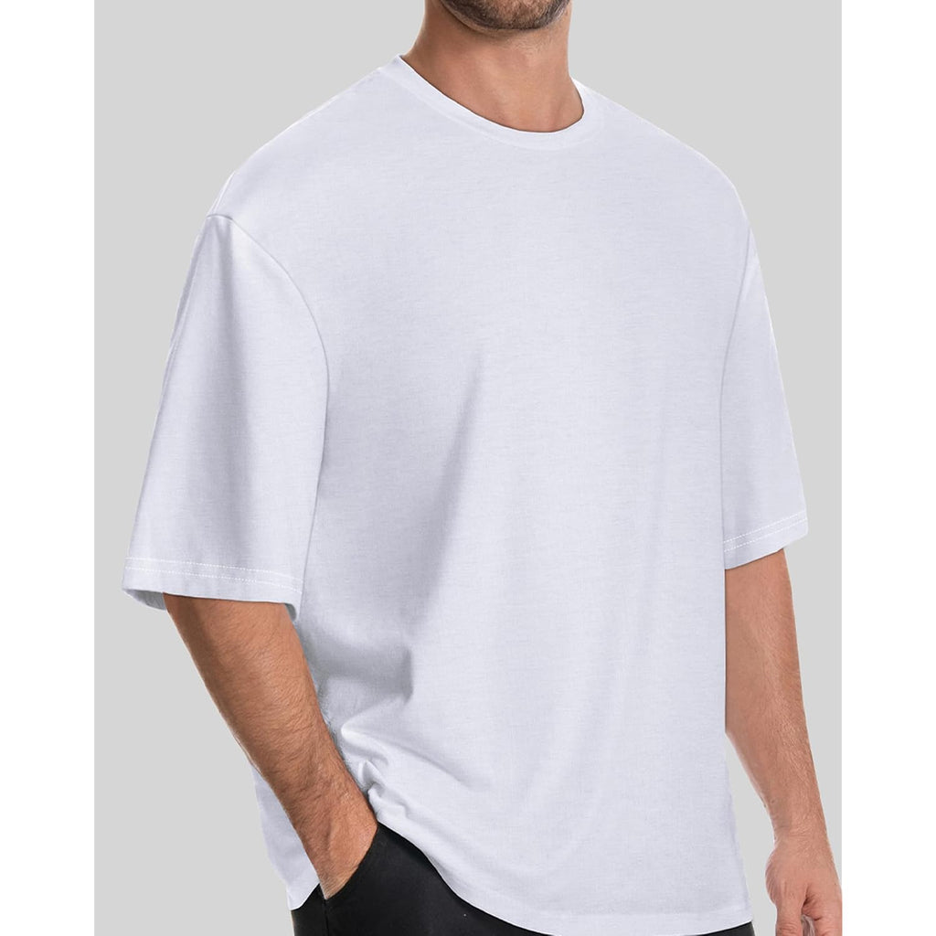 Rosemia Oversized Tshirts For Men Crewneck Graphic Tees Basic Short Sleeve Loose Fit Tops 2026