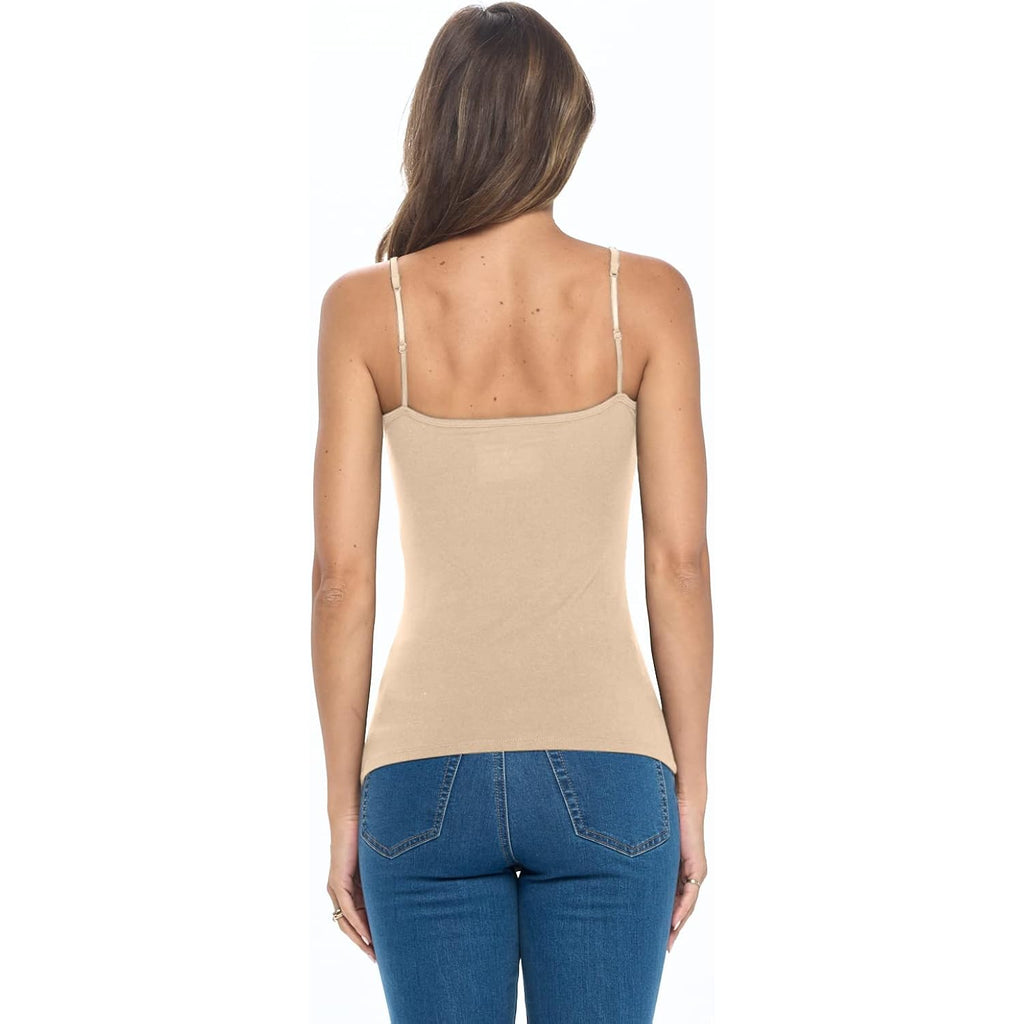 Natural Uniforms Women's Camisole Tank Top-Breathable Cotton Stretch