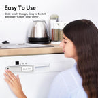 Kitchentour Dishwasher Magnet Clean Dirty Sign, Premium Stainless Steel Clean Dirty Magnet For Dishwasher Funny, Strong Magnet Non-Scratch Dishwasher Sign Kitchen Decor And Accessories