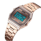 MASTOP Luxury Women Watches Full Steel Electronic LED Digital Fashion Ultra Thin Square Ladies Wrist Watches …