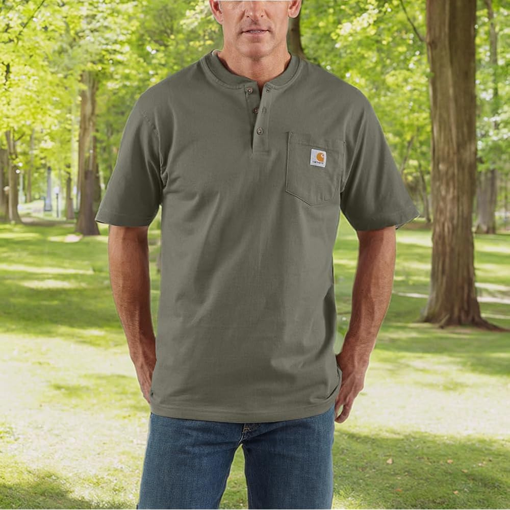 Carhartt Men'S Dearborn Loose Henley T-Shirt