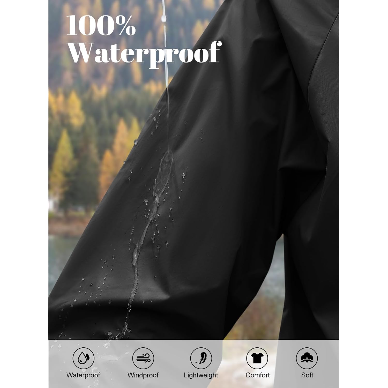 Lightweight Rain Jacket Women Packable Wind Breaker Light Rain Jacket Women Waterproof Travel Raincoat S-Xxl