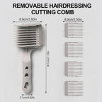 4-In-1 Detachable Detachable Blend Friend Fade Comb, White Barber Haircut Tool For Hair Cutting