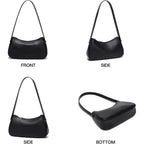 Small Shoulder Bag For Women Cute Mini Purse Trendy Vegan Leather Y2K Crescent Handbag
