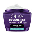 Olay Retinol Night Cream For Women, Max, Anti-Aging Face Mousturizer, Fragrance-Free, Non Greasy - Anti-Wrinkle, Smooth Fine Lines, Hydrating Skin Care - Triple Collagen Cream, Niacinamide, 1.7Oz