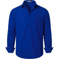 Zeroyaa Men'S Regular Fit Dress Shirt Solid Wrinkle-Free Long Sleeve Casual Business Button Up Shirts With Pocket
