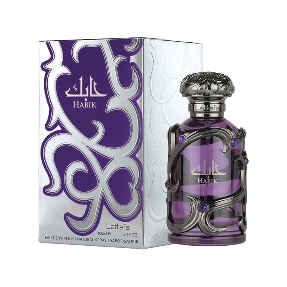 Lattafa Habik – Floral, Fruity, Fresh, Musky – Eau de Parfum Spray Long-Lasting Fragrance for Women, 3.4 Ounce / 100 ml