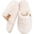 Everfoams Women'S Fuzzy Slippers Warm Cozy Memory Foam Indoor House Shoes