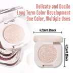 Feicuiyun Glitter Shimmer Sparkle Eye Shadow Palette Makeup For Older Women, Pearl White Silver Glitter Shimmer Metallic Holographic Iridescent Cream Iridescent Single Monochrome Eyeshadow Makeup, 11