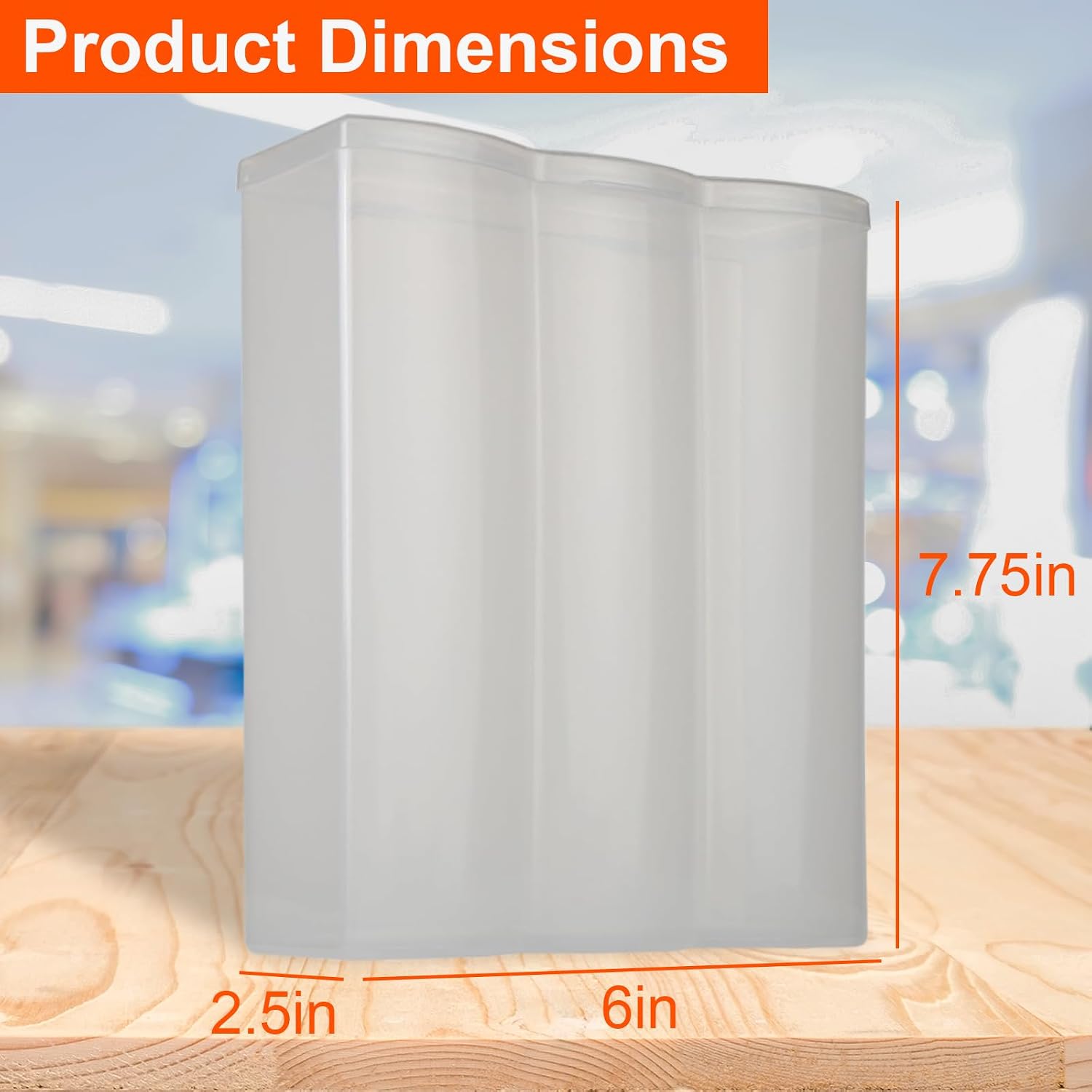 Home-X Convenient Cracker & Cookie Keeper - Airtight Storage Containers Perfect For Preserving Freshness - Saltine Cracker & Cookie Keeper - Crush-Proof Round & Square - 3 Rows