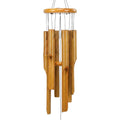 Bamboo Wind Chimes, Deep Tone Wooden Wind Chime Outdoor Garden Decor | Natural Wooden Wind Chimes For Outside With Soothing Tones, Durable Outdoor Design, Easy Hanging Hook, Perfect Garden Decor