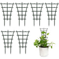 Feitore Plant Trellis Indoor, 6Pcs Stackable Plant Trellis For Climbing Plants Indoor, Small Plant Climbing Trellis For Potted Plants Plastic Climbing Plant Support Trellis For Houseplant Hoya Pothos