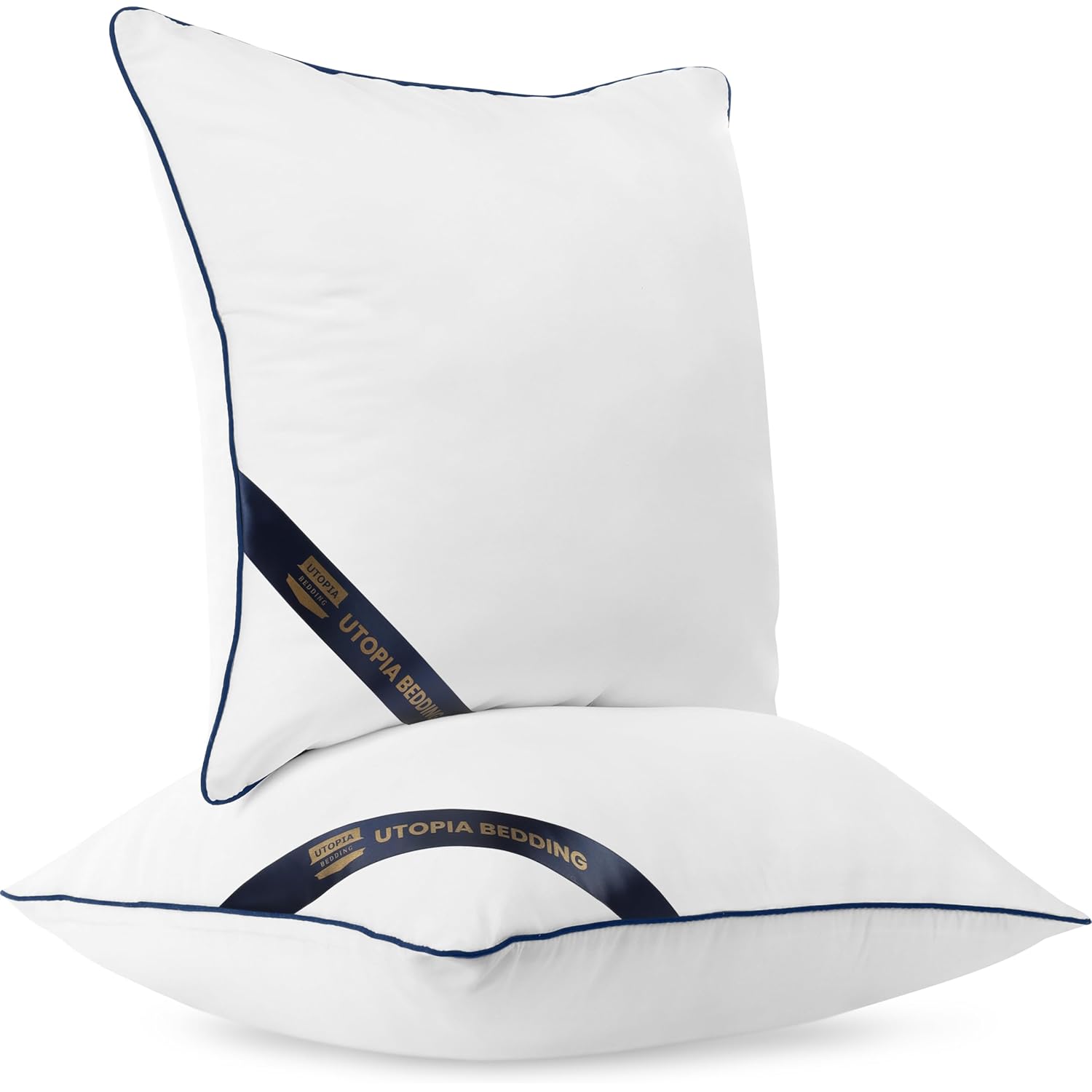 Utopia Bedding Throw Pillow Inserts (Pack of 4, White), 18 x 18 Inches Decorative Indoor Pillows for Sofa, Bed, Couch, Cushion Sham Stuffer