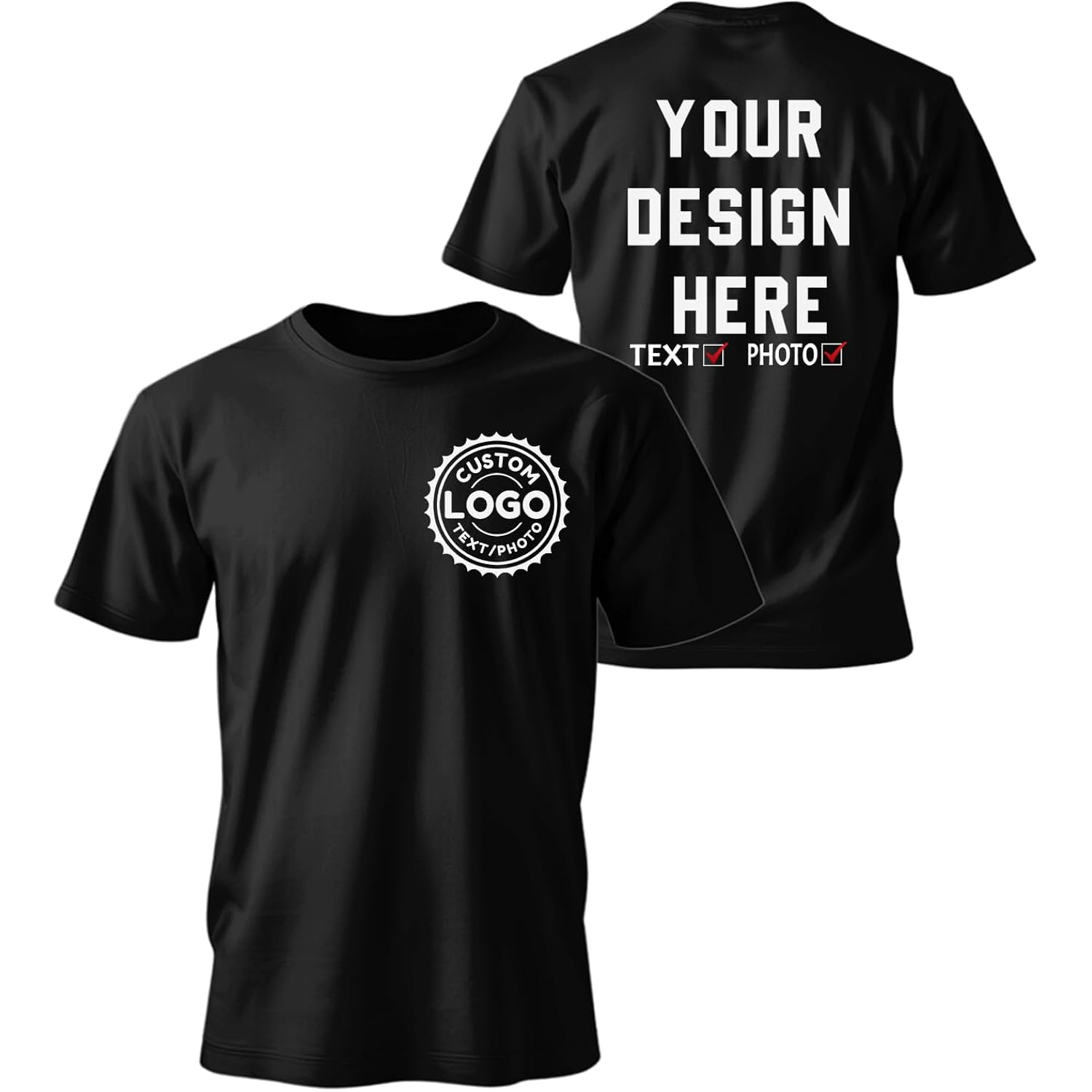 Custom T Shirts Bulk Personalized T Shirts Tee For Men Women Design Bulk Customized T Shirts Tee Tshirts