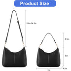 Keyli Small Shoulder Handbags For Women Mini Purse Waterproof Soft Leather Crossbody Bags For Work Shopping Travel