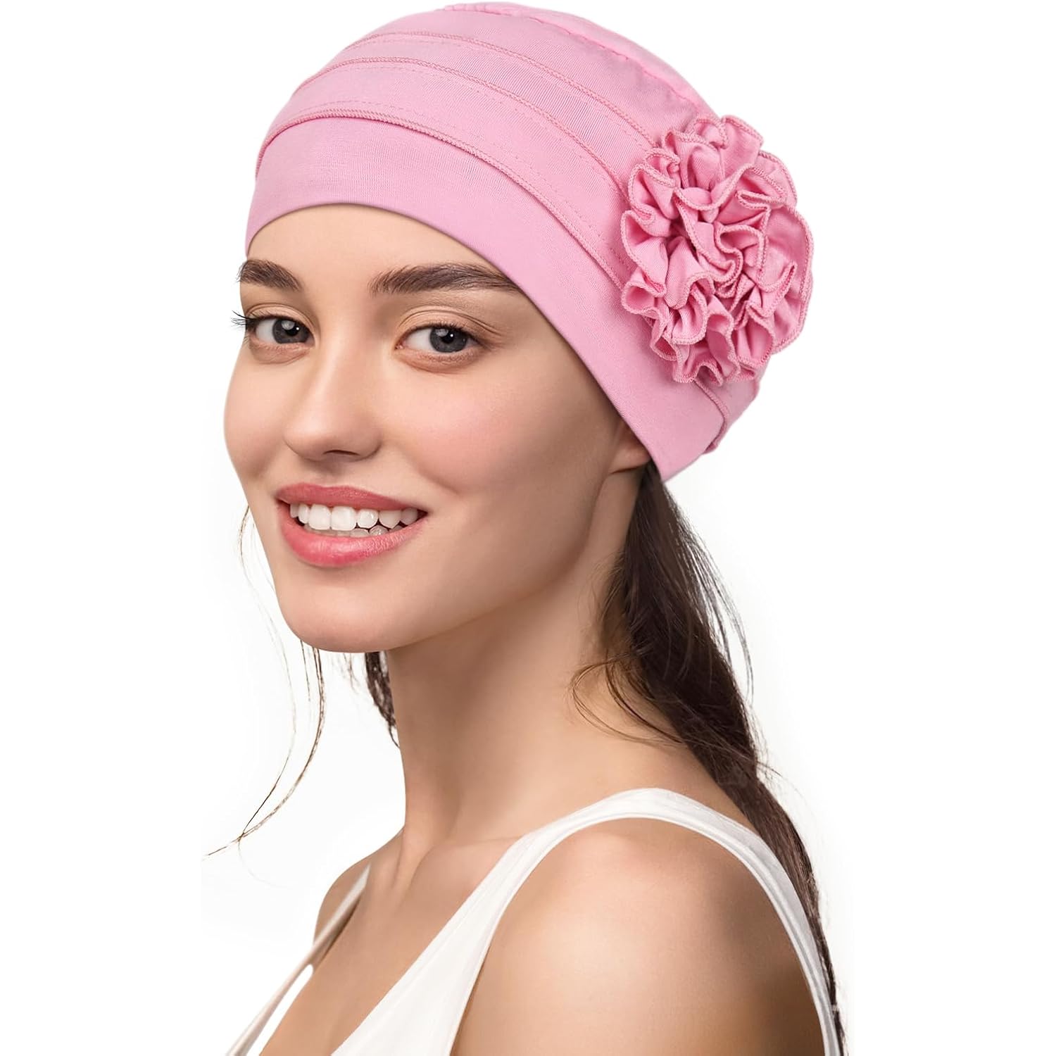 Chemo Headear for Women Soft Cancer Headwear Pink