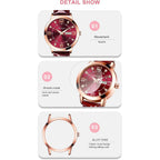 BESTKANG Leather Women Watches Ladies Dress Analog Quartz Date Classic Luminous Leather Strap 3ATM Waterproof Female Wrist Watch