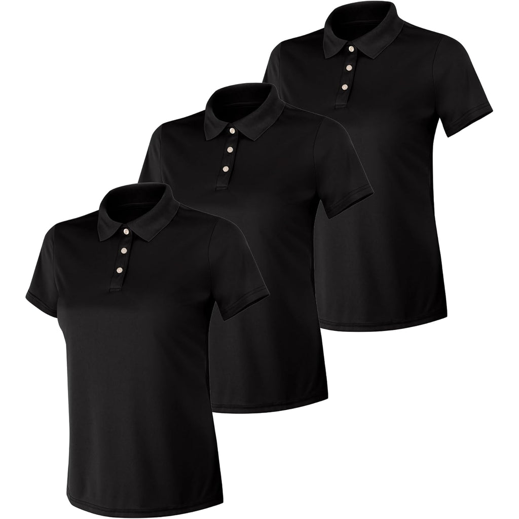 Hanes womens Performance Polo, Single or 3-Pack, Sport Cool DRI Moisture-Wicking Polo Shirt, 40+ UPF Protection