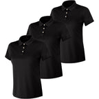 Hanes womens Performance Polo, Single or 3-Pack, Sport Cool DRI Moisture-Wicking Polo Shirt, 40+ UPF Protection