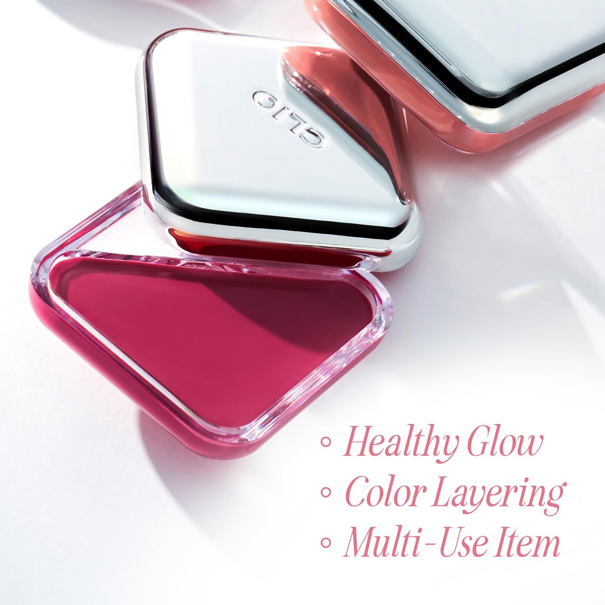 CLIO Essential Lip & Cheek Tap, Pocket Blush, Creamy & Blendable Color For Lips and Cheeks, Contour & Highlight Face, Buildable Dewy & Natural Glow Finish, Non-Greasy, Travel-Sized (05 CHERRY SHOWER)