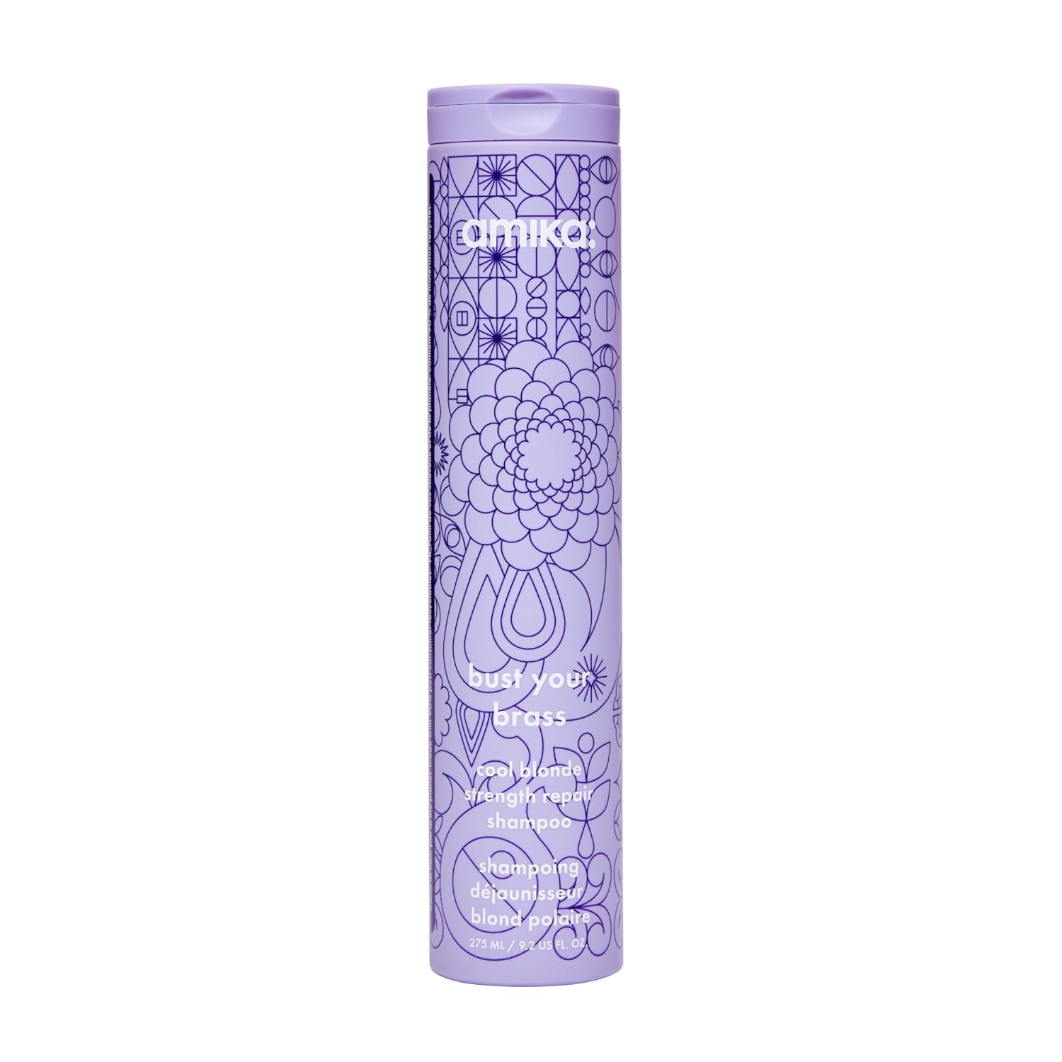 amika bust your brass cool blonde strength repair shampoo