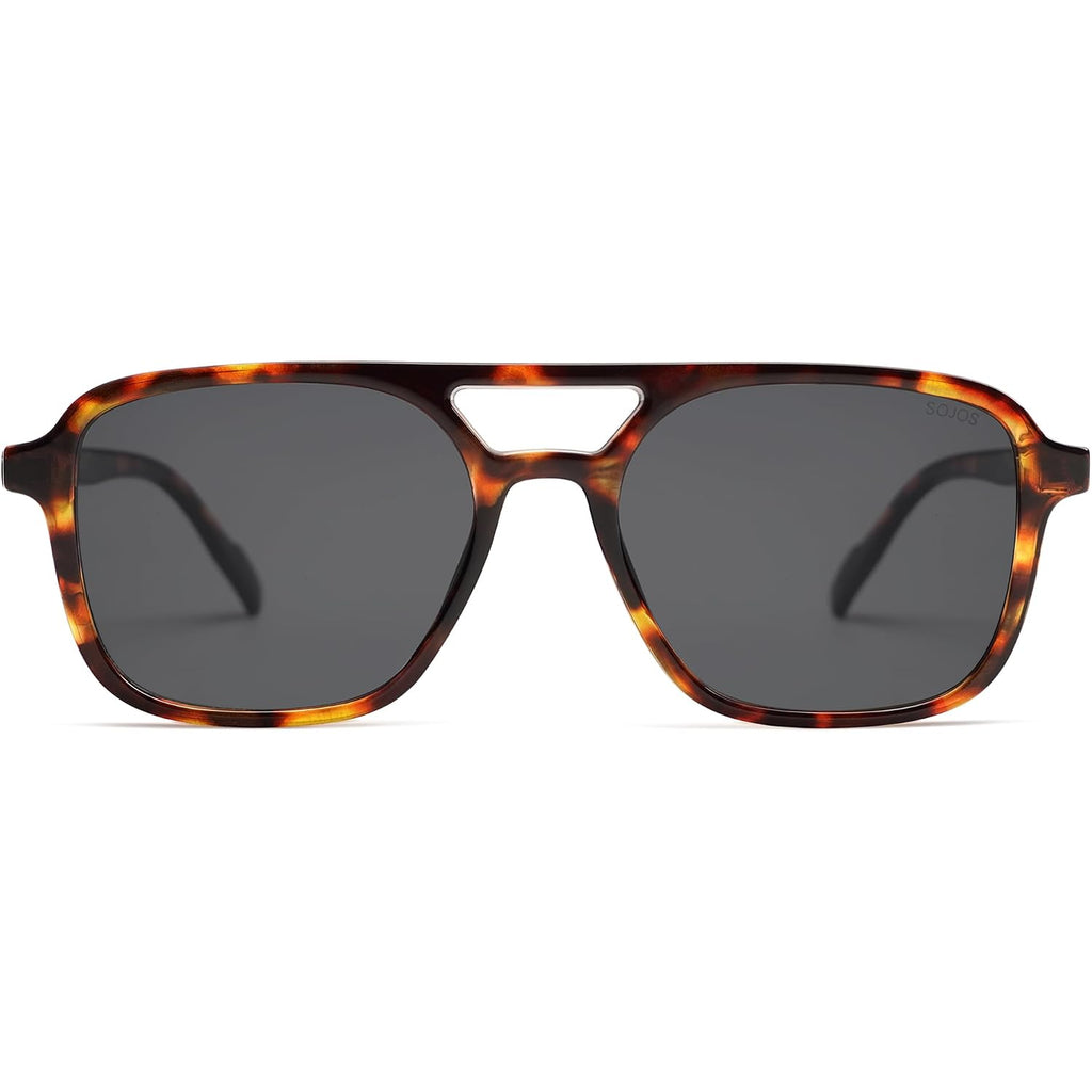 Sojos Retro Aviator Sunglasses For Women Men,Trendy Rectangle Womens Mens Shades Sun Glasses Sj2202