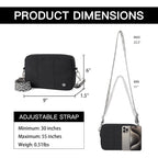 Telena Crossbody Bags For Women Cross Body Purse With Guitar Strap Lightweight Puffer Shoulder Bag For Travel