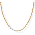 PAVOI 14K Gold Plated Simulated Diamond Tennis Necklaces for Women - Classic Tennis Chain - Timeless Station Round and Pear Cubic Zirconia Stones Choker Necklace