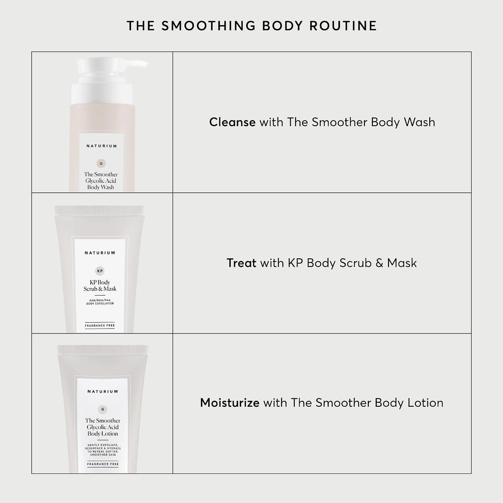 Naturium Kp Body Scrub & Mask For Keratosis Pilaris, Bump Eraser Shower Scrub & Exfoliator For Skin, 8 Oz