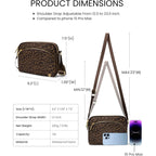 Mexs Everywhere Crossbody Bag 2L Metal Hardware, Casual Crossbody Bags For Women Travel Purse Shoulder Handbags Wallet