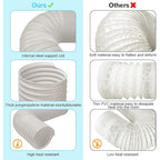 Portable Ac Hose, Air Conditioner Exhaust Hose Vent Kit 5.9" Dia 59" Length | No Coupler, Universal Replacement, Window Vent Kit For Most Portable Ac Units, Check The Diameter Before Purchasing