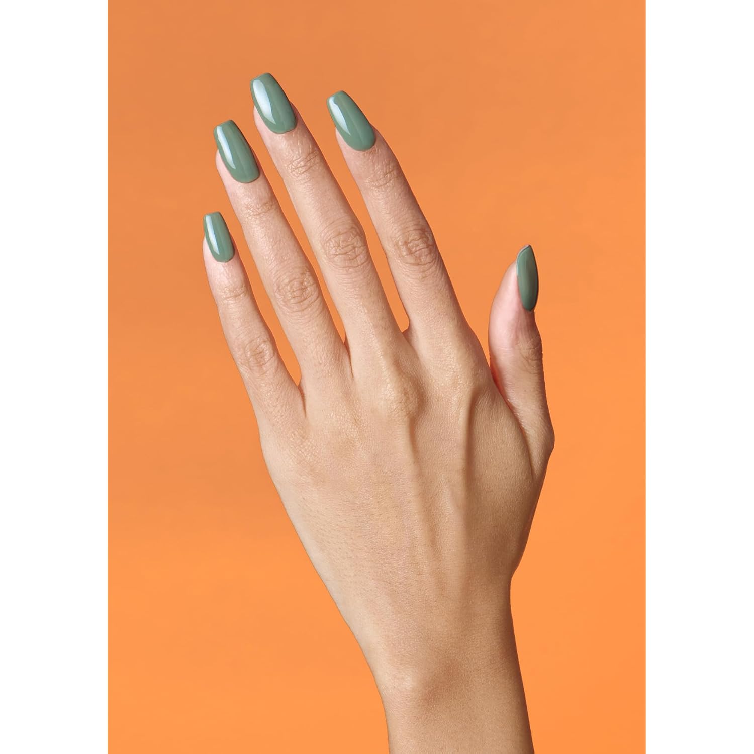 ohora Semi Cured Gel Nail Strips (N Cream Leaf) - Green, Solid, Works with Any UV/LED Lamps, Salon-Quality, Long Lasting, Easy to Apply & Remove
