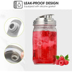 Mason Jar Pour Spout Lid Stainless Steel,Pour Spout Flip Cap Lids for Mason Jars,No Rust Leaking Proof for Home Brewing Fruit Fermenting Drinks Airtight(2PCS) (Regular Mouth)