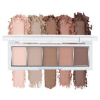 Mivota 5Color Matte Eyeshadow Palette, Neutral Cool-Toned Taupe Eye Shadows, Velvety Long-Lasting Formula For Natural Everyday Makeup, For Brown Eyes Long Lasting Naturing-Looking (#02)