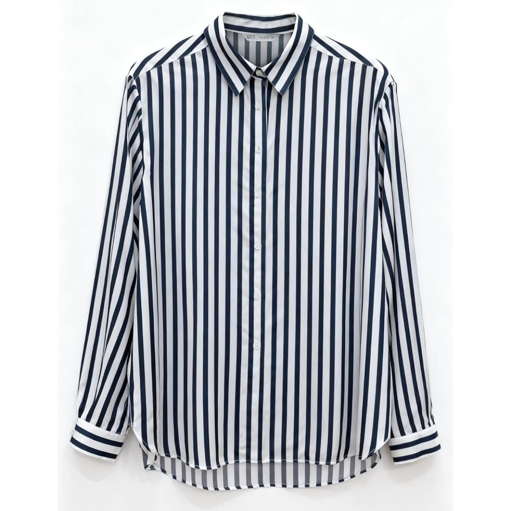 Women’s Long Sleeve Button Down Shirt, Classic Blouse with Pearl Buttons, Casual & Dressy Tops for Women