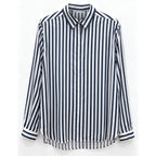 Women’s Long Sleeve Button Down Shirt, Classic Blouse with Pearl Buttons, Casual & Dressy Tops for Women