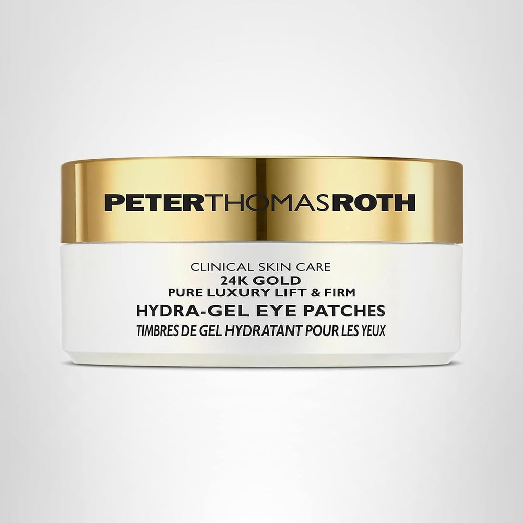 Peter Thomas Roth | 24K Gold Firming Hydra-Gel Eye Patches | Gold-Infused Eye Mask Patches For Fine Lines, Crow'S Feet And Dark Circles