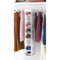 Whitmor Hanging Shoe Organizer, 8 Shelves-Hanging Closet Organizer, Hanging Shoe Rack For Small Closet, Hanging Shelves For Storage Shoes Clothes 11.5" D X 5.5" W X 41" H, White