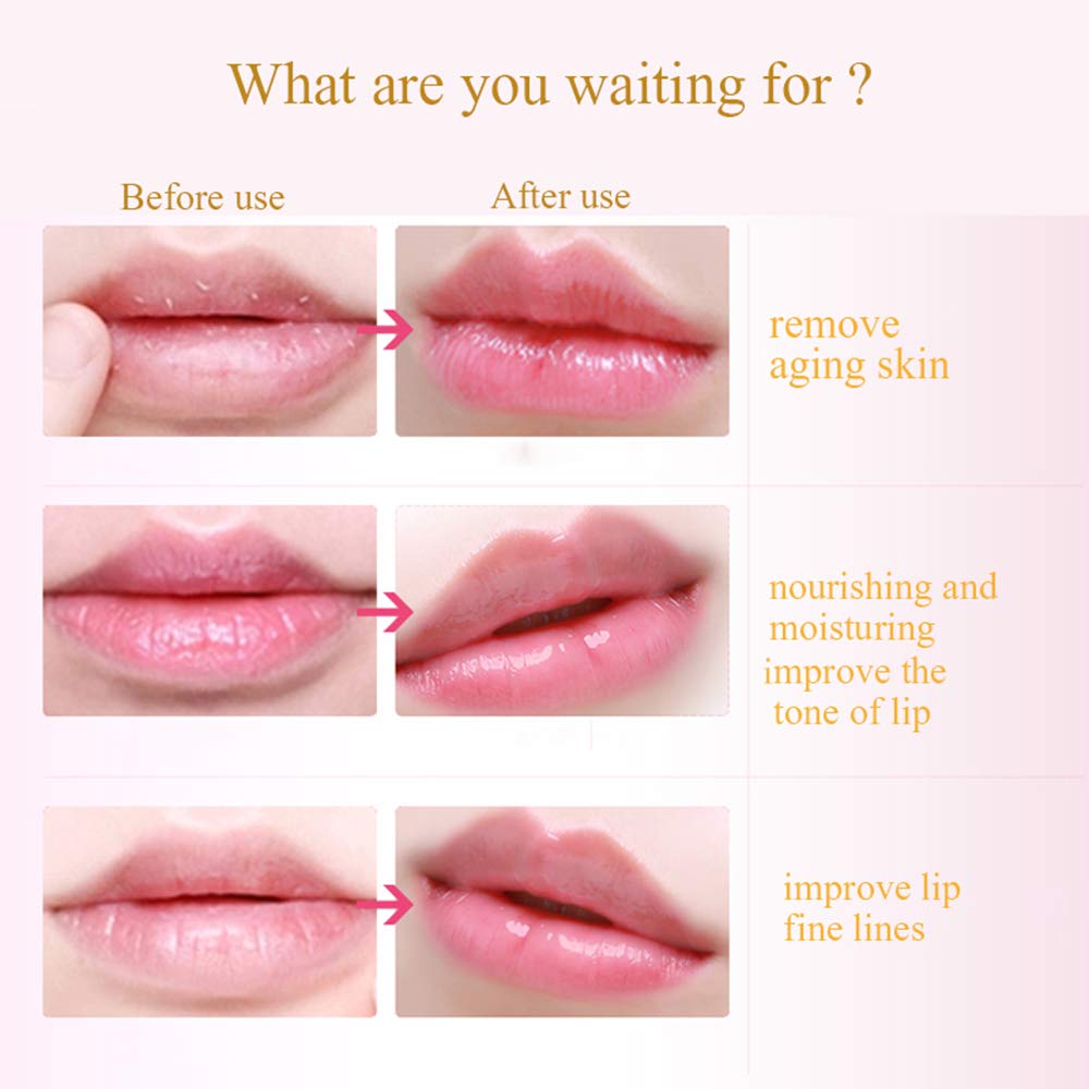 Lip Mask Patches,30Pcs Collagen Crystal Pink Care Gel Pads,Moisturizing Anti-Wrinkle Anti-Aging Firm Hydrate Lips,Remove Dead Skin Fine Lines Moisture Essence Make Your Dry Lip Attractive Sexy