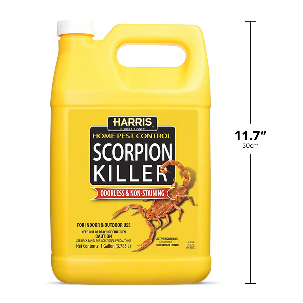 Harris Scorpion Killer, Liquid Spray With Odorless And Non-Staining Extended Residual Kill Formula (Gallon) 128 Fl Oz