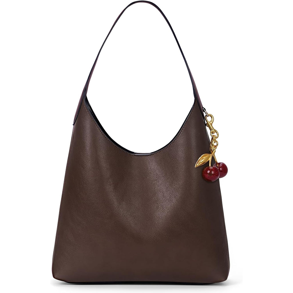Faux Suede Hobo Bags Vegan Leather Shoulder Bag Tote for Women Medium Slouchy Designer Handbags Purses Fall Fashion