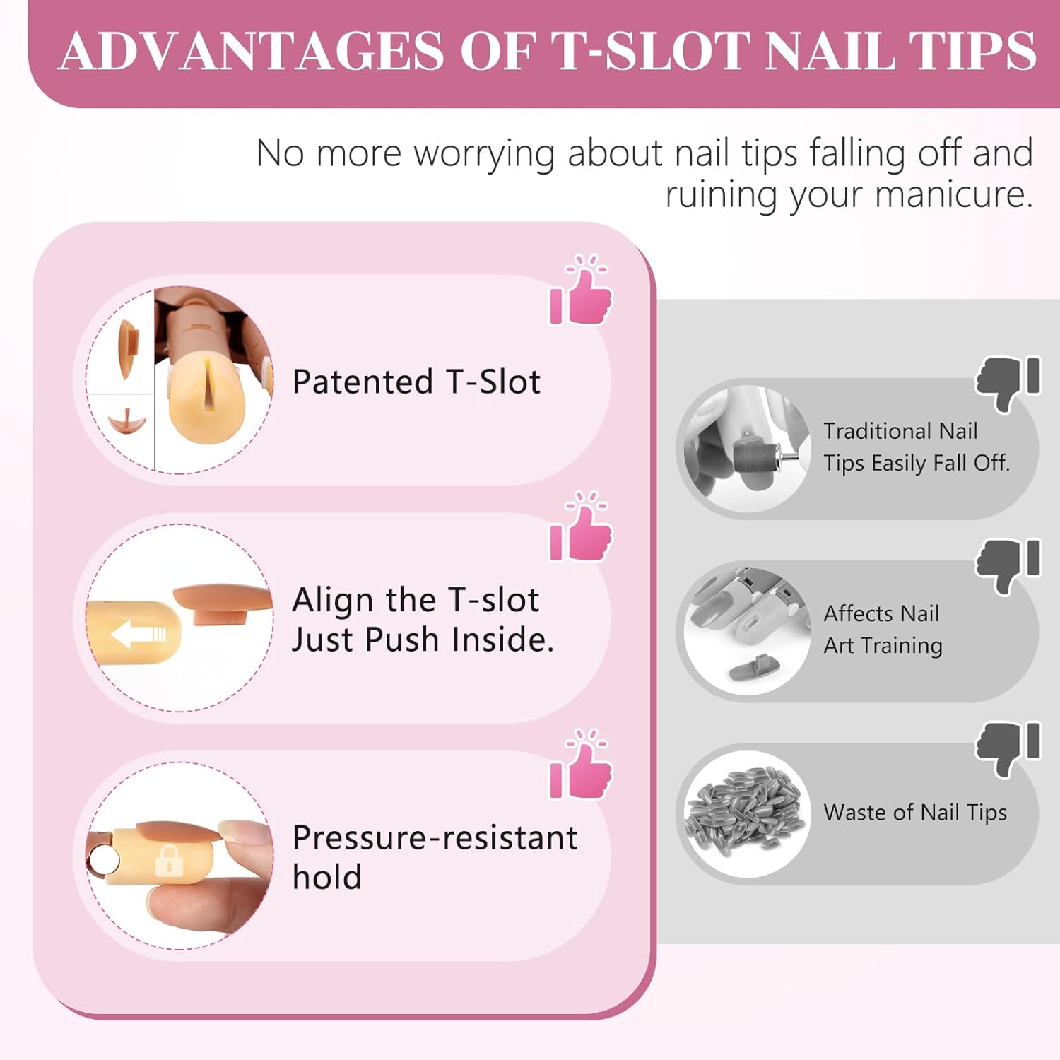 Practice Hand for Acrylic Nails: Detachable Magnetic Practice Hand for DIY Nail Art - Realistic Flexible Fake Hand Manicure Training Finger at Home for Beginners