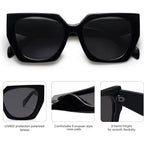 SOJOS Large Oversized Polarized Sunglasses for Women, Big Designer Womens Trendy Square Shades SJ2205
