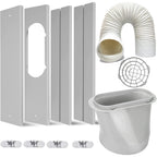 Lezifu Portable Air Conditioner Kit With Hose, Adjustable Window Seal With 5.9 Inch Diameter 59" Length Hose For Vertical/Horizontal Window