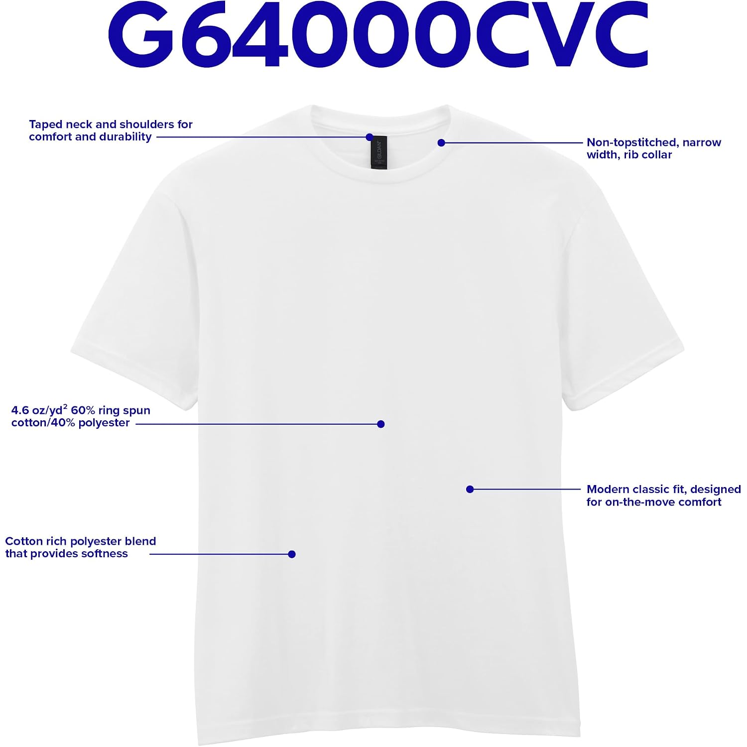 Gildan Adult Softstyle Cvc Short Sleeve T-Shirt, Style G67000, Multipack