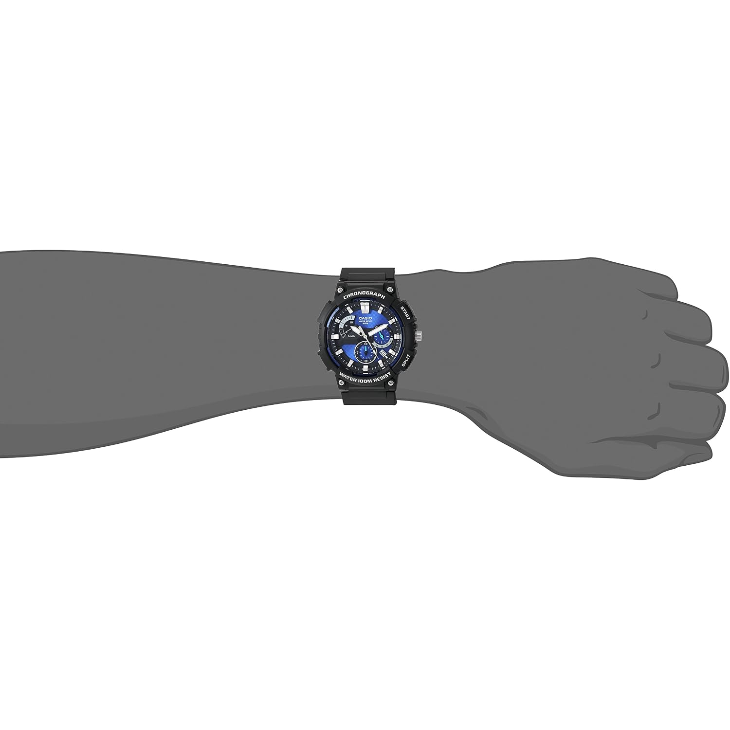 Casio Mcw200H Series | Men’S Analog Watch |100M Wr | Retrograde Chronograph | 1 Second Stopwatch | Date Display | Multi Dial | Resin Glass | Resin Case | Resin Band | 3 Year Batt
